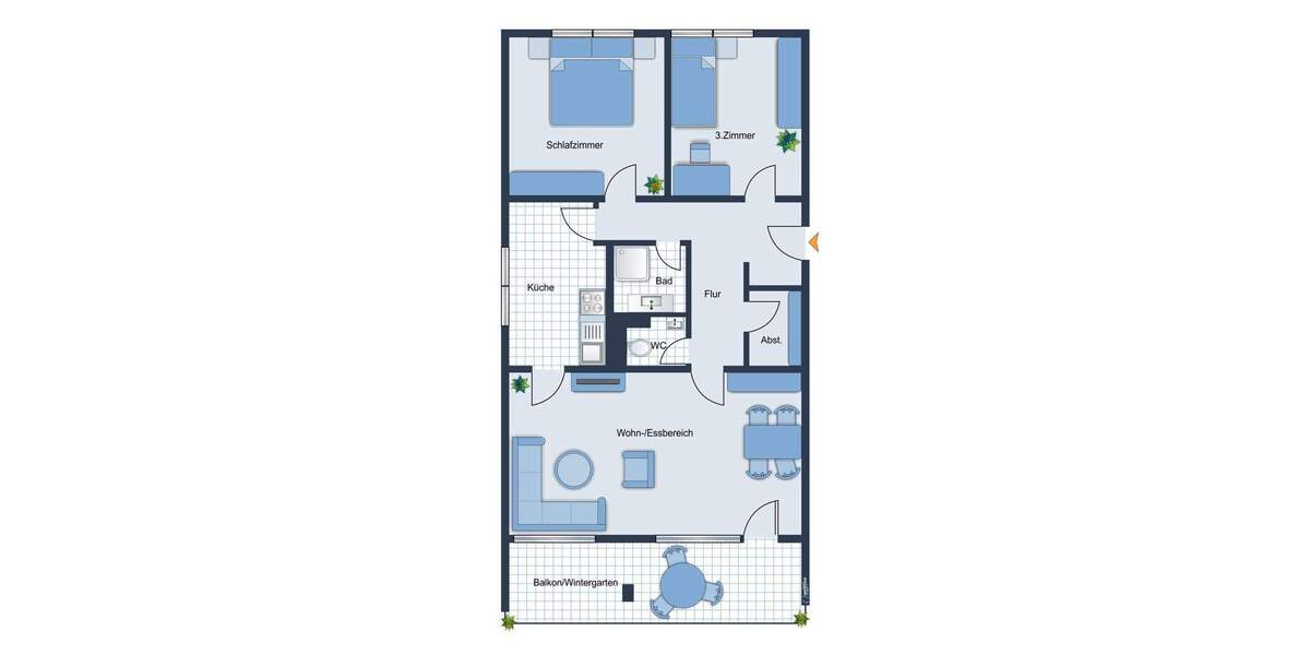 Etagenwohnung Göppingen / Ursenwang Ursenwang - 3 Zimmer, 83 m&sup2;, 199.000&euro; | Angebot:25662269