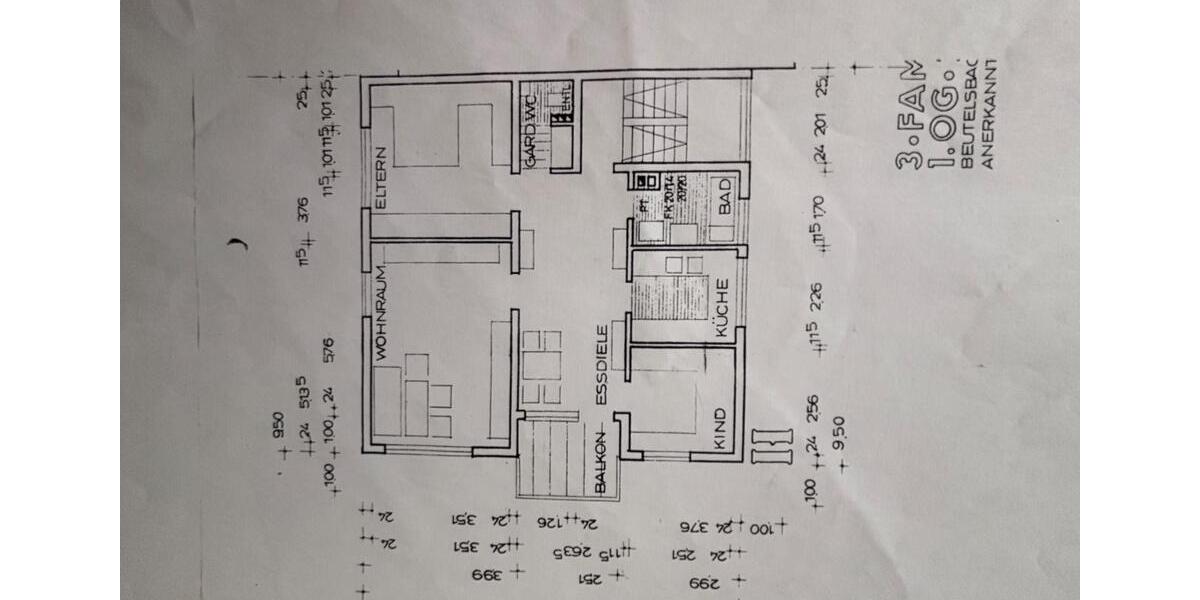 Dachgeschoßwohnung Weinstadt - 3.5 Zimmer, 74 m&sup2;, 215.000&euro; | Angebot:27008590