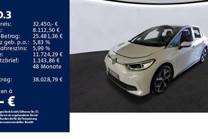 VW ID.3 12.613 km 32.450 &euro; Schwäbisch Gmünd 73525