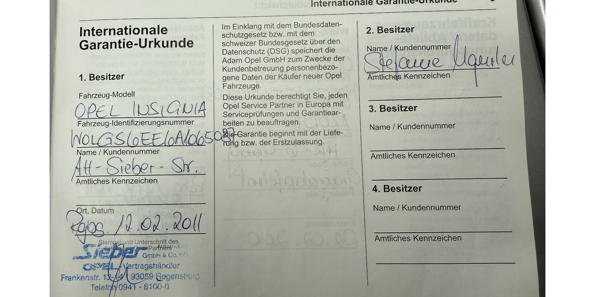 Opel Insignia A 2.0 Turbo 16V OPC Line paket1 197.430 km 2.650 &euro; Schorndorf 73614