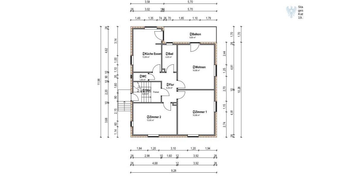 Etagenwohnung Esslingen am Neckar Brühl - 3 Zimmer, 78 m&sup2;, 268.000&euro; | Angebot:25436259
