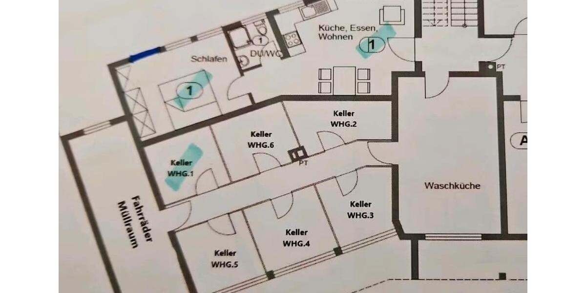 Erdgeschoßwohnung Donzdorf - 2 Zimmer, 45 m&sup2;, 600&euro; | Angebot:25883439