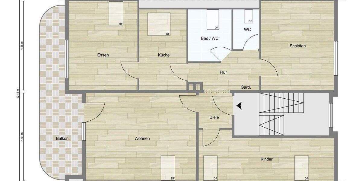 Etagenwohnung Welzheim - 4 Zimmer, 89 m&sup2;, 284.000&euro; | Angebot:25801792