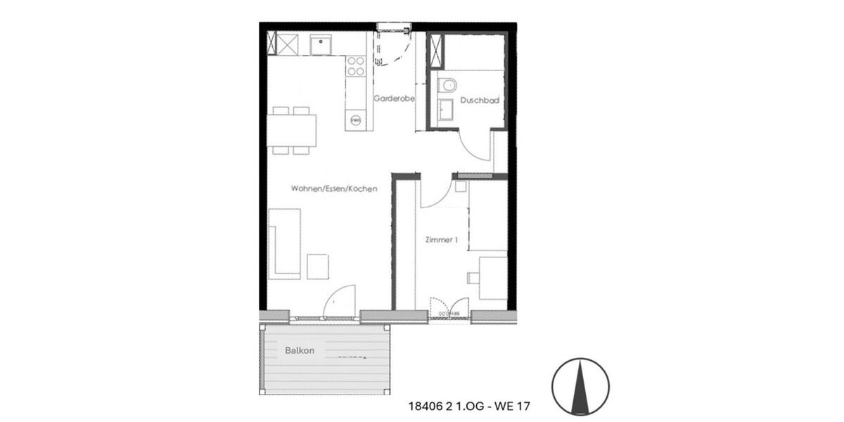 Etagenwohnung Waiblingen - 2 Zimmer, 59 m&sup2;, 915&euro; | Angebot:25052719