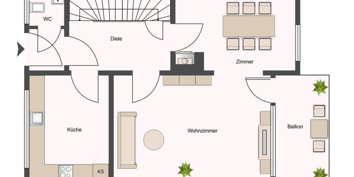 Reihenmittelhaus Kernen-Stetten Stetten - 5 Zimmer, 92 m&sup2;, 370.000&euro; | Angebot:25697776