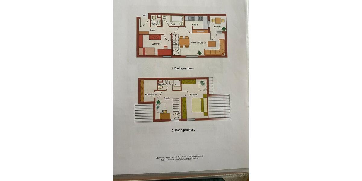 Maisonettenwohnung Göppingen Bruckwasen - 3.5 Zimmer, 80 m&sup2;, 985&euro; | Angebot:25216213