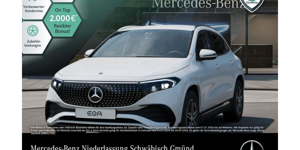 Mercedes-Benz EQA 11.484 km 39.990 &euro; Schwäbisch Gmünd 73529