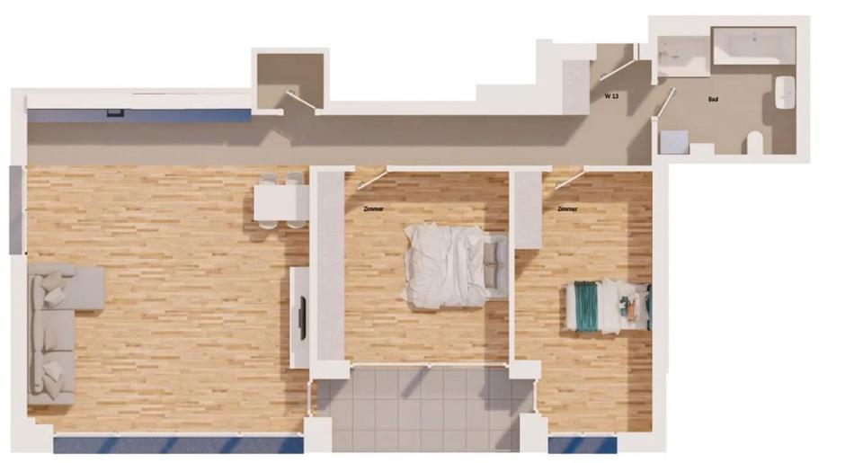 Etagenwohnung Berghülen - 3 Zimmer, 93 m&sup2;, 1.350&euro; | Angebot:25639865