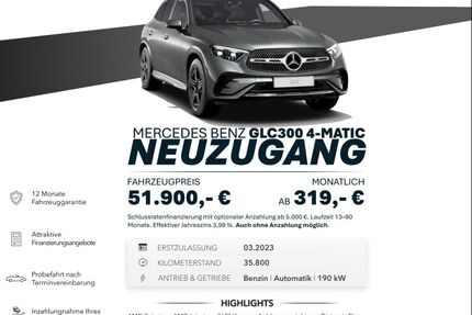 Mercedes-Benz GLC 300 35.800 km 51.900 &euro; Ebersbach an der Fils 73061