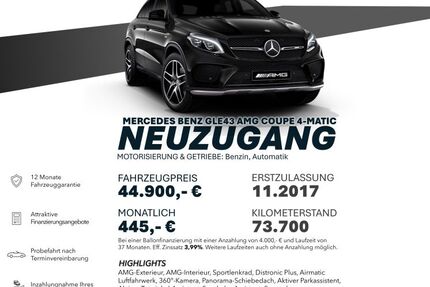 Mercedes-Benz GLE 43 AMG 73.700 km 44.900 &euro; Ebersbach an der Fils 73061