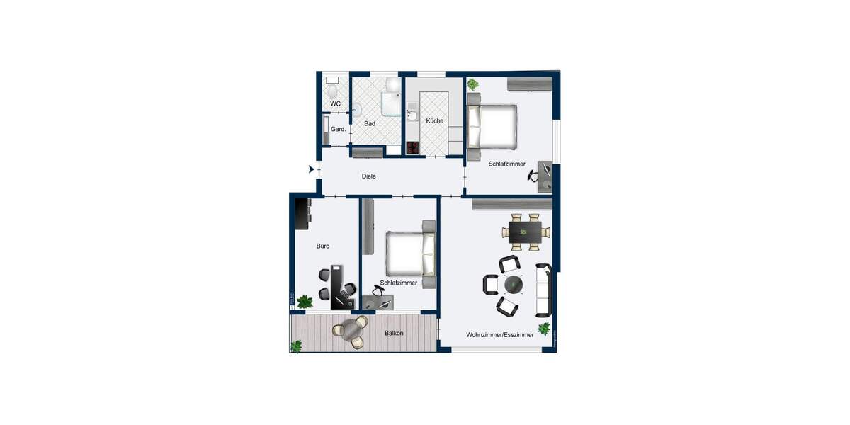 Etagenwohnung Esslingen am Neckar Stadtmitte - 4 Zimmer, 107 m&sup2;, 355.000&euro; | Angebot:25688088