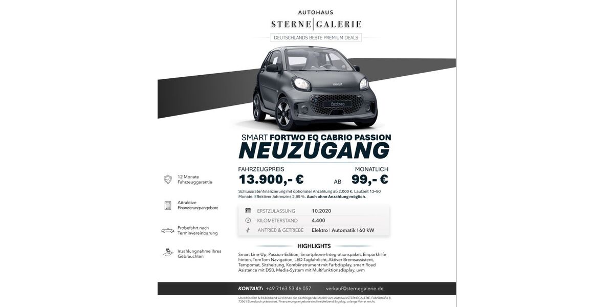 Smart ForTwo 38.500 km 13.900 &euro; Ebersbach an der Fils 73061