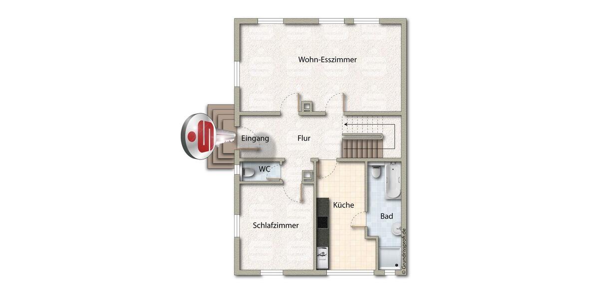 Erdgeschoßwohnung Wäschenbeuren - 2.5 Zimmer, 100 m&sup2;, 900&euro; | Angebot:26300630