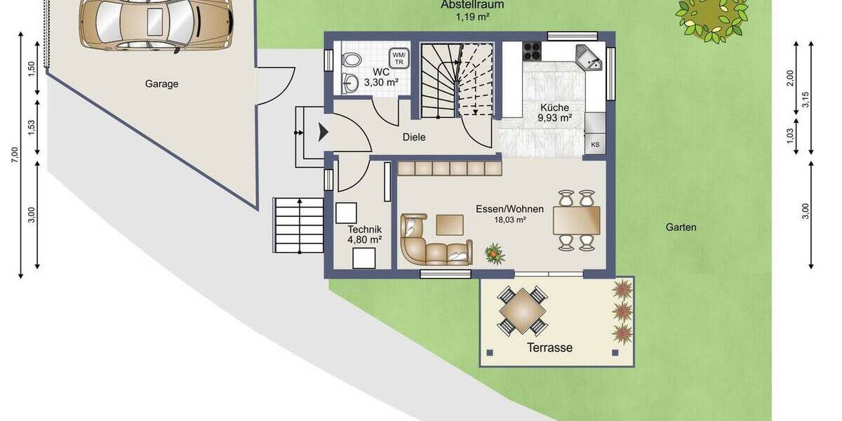 Einfamilienhaus Unterensingen - 3 Zimmer, 82 m&sup2;, 550.000&euro; | Angebot:25673314