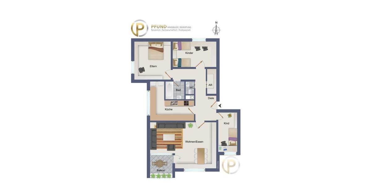 Etagenwohnung Esslingen am Neckar Oberesslingen - 4 Zimmer, 103 m&sup2;, 325.000&euro; | Angebot:25676375