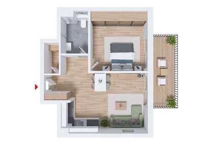 Wohnung Schwäbisch Gmünd Bargau - 2.5 Zimmer, 51 m&sup2;, 259.600&euro; | Angebot:26997079