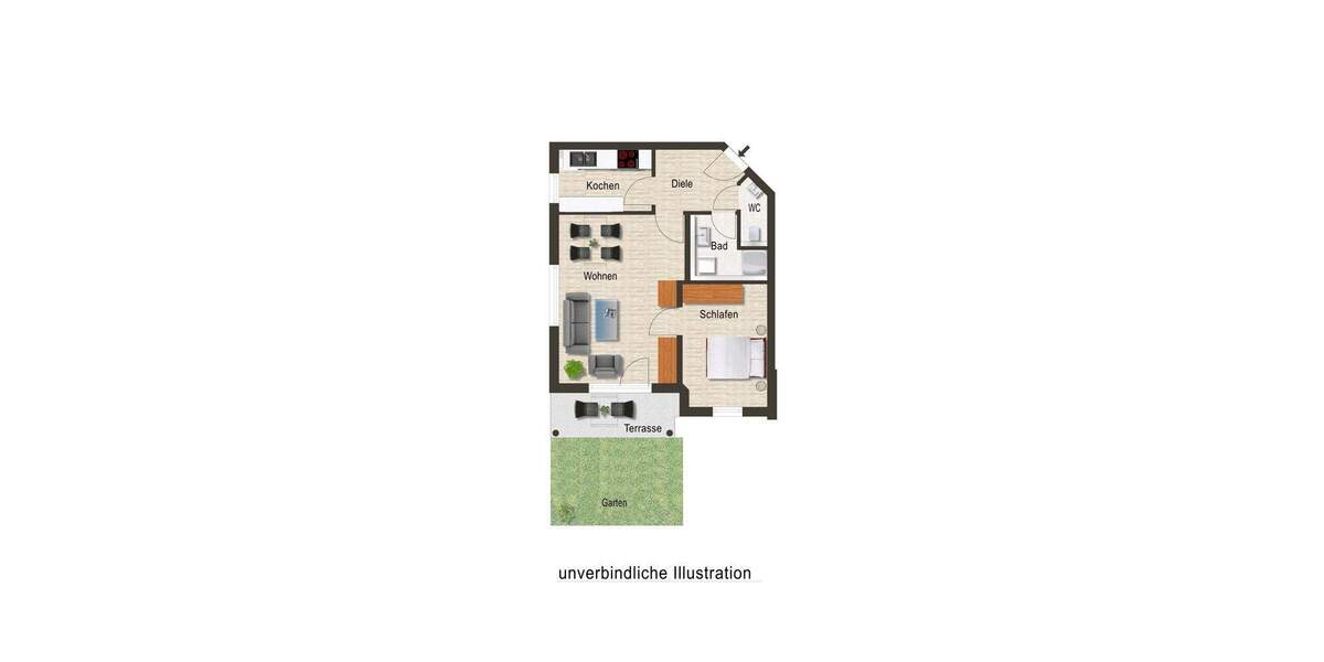 Etagenwohnung Bartenbach Bartenbach - 2 Zimmer, 52 m&sup2;, 149.000&euro; | Angebot:25898389