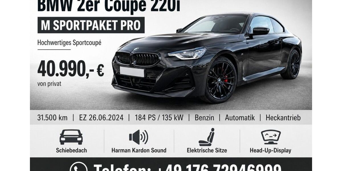 BMW 220 31.500 km 40.990 &euro; Deizisau 73779