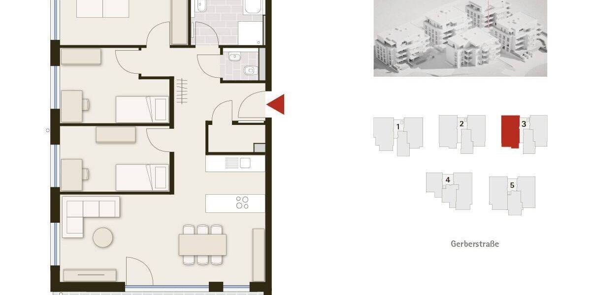 Etagenwohnung Winnenden - 4 Zimmer, 98 m&sup2;, 610.000&euro; | Angebot:25916875