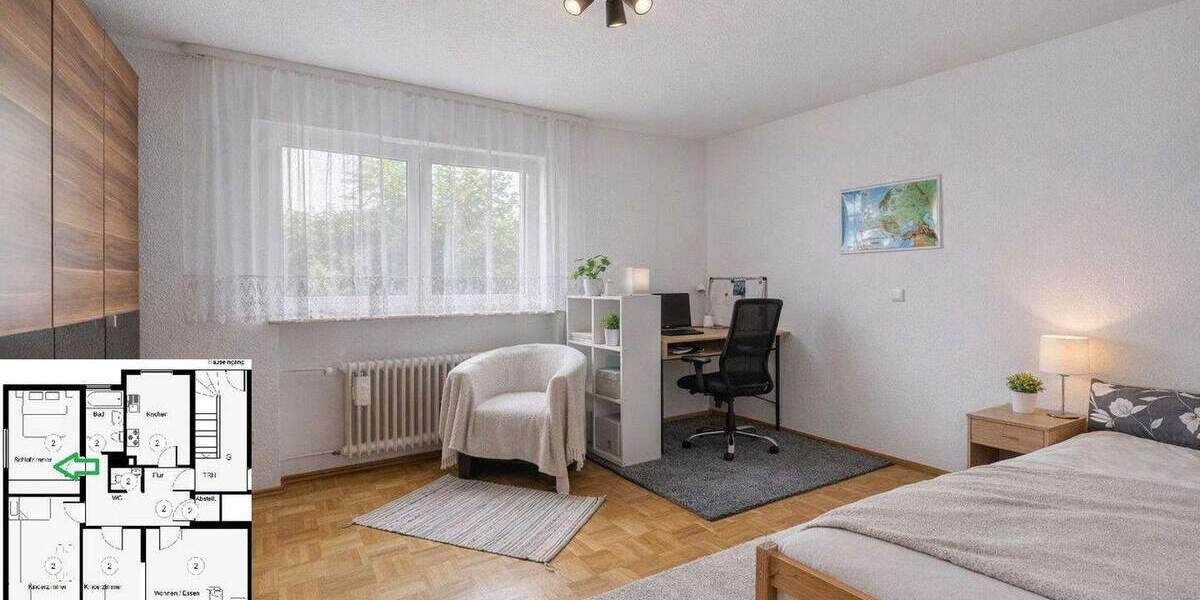 Etagenwohnung Esslingen Zell - 4 Zimmer, 101 m&sup2;, 298.000&euro; | Angebot:25737412