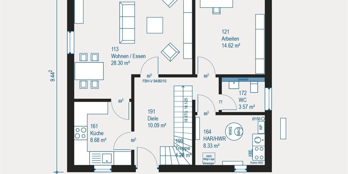 Modernes Einfamilienhaus mit 5 Zimmern und individueller Planung in Uhingen - Einfamilienhaus Uhingen | Angebot:27713652