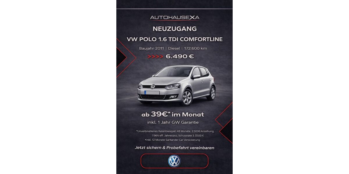 VW Polo 172.600 km 6.490 &euro; Wernau am Neckar 73249