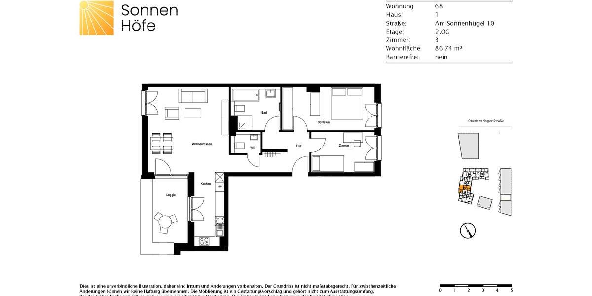 Etagenwohnung Schwäbisch Gmünd - 3 Zimmer, 87 m&sup2;, 1.040&euro; | Angebot:24473740