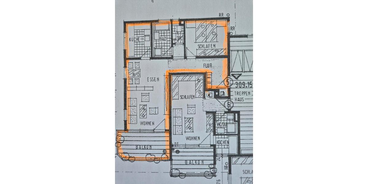 Etagenwohnung Esslingen am Neckar Hegensberg - 2.5 Zimmer, 68 m&sup2;, 870&euro; | Angebot:25287122
