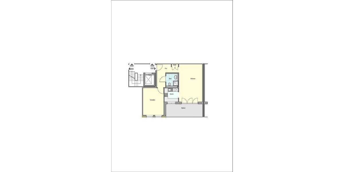 Etagenwohnung Esslingen am Neckar Oberesslingen - 2 Zimmer, 71 m&sup2;, 1.078&euro; | Angebot:26565321