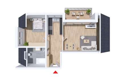 Wohnung Schwäbisch Gmünd Bargau - 2.5 Zimmer, 60 m&sup2;, 312.000&euro; | Angebot:26691052
