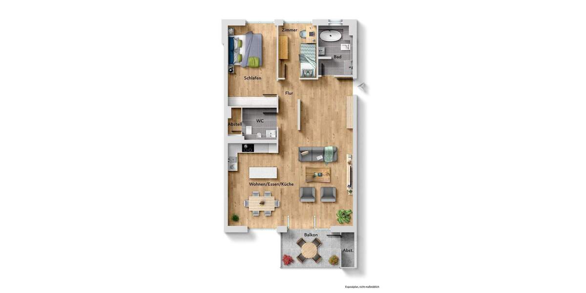 Etagenwohnung Donzdorf - 3 Zimmer, 95 m&sup2;, 1.250&euro; | Angebot:25662463