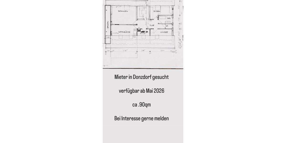 Dachgeschoßwohnung Donzdorf - 2 Zimmer, 90 m&sup2;, 750&euro; | Angebot:25238728