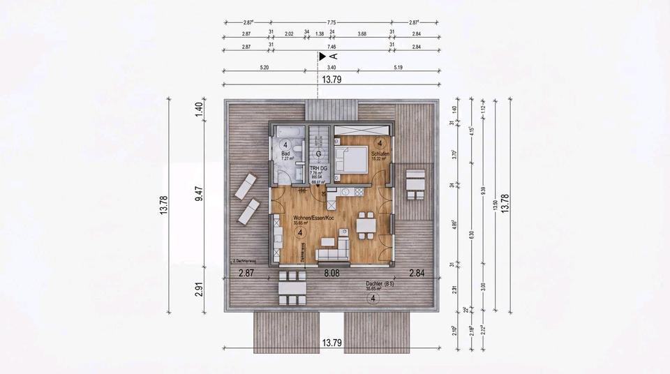 Einfamilienhaus Heubach - 2.5 Zimmer, 90 m&sup2;, 1.000&euro; | Angebot:25899249