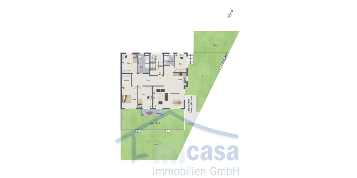 Etagenwohnung Waiblingen / Neustadt Rems-Murr-Kreis Neustadt - 5 Zimmer, 137 m&sup2;, 756.900&euro; | Angebot:25738268