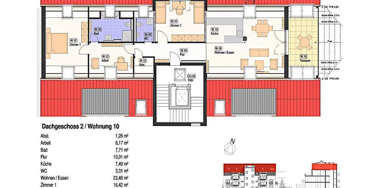 Etagenwohnung Nürtingen / Neckarhausen Neckarhausen - 3 Zimmer, 82 m&sup2;, 536.000&euro; | Angebot:25732741