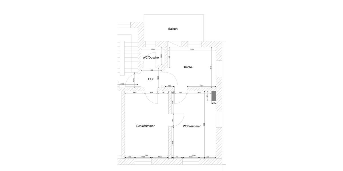 Etagenwohnung Kuchen - 2 Zimmer, 50 m&sup2;, 700&euro; | Angebot:25409182