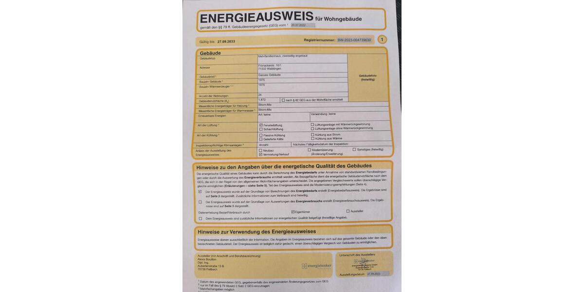 Etagenwohnung Waiblingen - 2.5 Zimmer, 78 m&sup2;, 965&euro; | Angebot:25138370