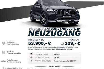 Mercedes-Benz GLC 43 AMG 40.200 km 53.900 &euro; Ebersbach an der Fils 73061