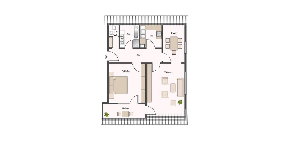 Etagenwohnung Dürnau - 2 Zimmer, 66 m&sup2;, 250.000&euro; | Angebot:25835231