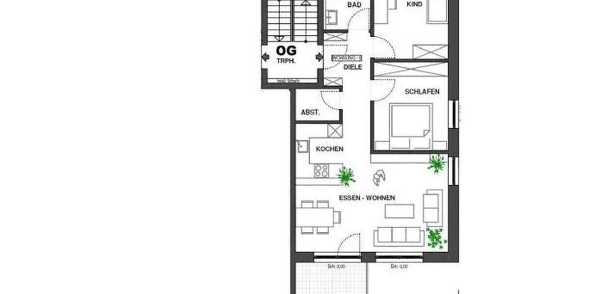 Etagenwohnung Deggingen - 3 Zimmer, 72 m&sup2;, 920&euro; | Angebot:25972861