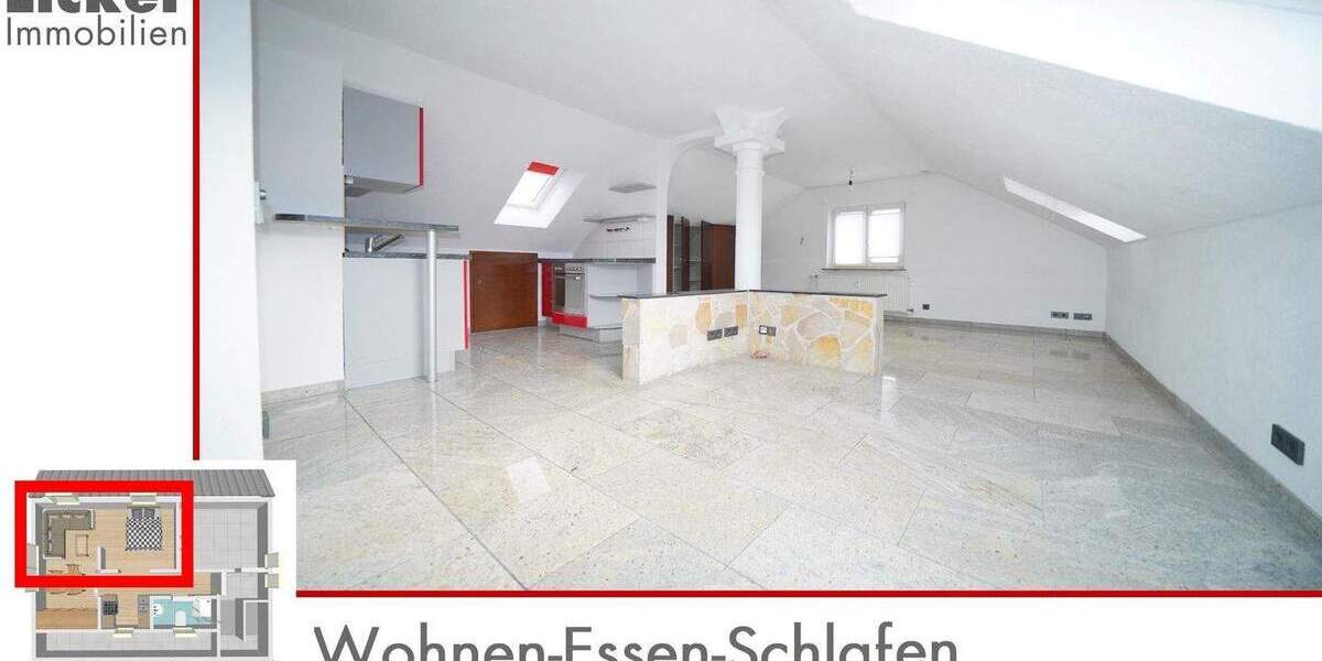 Etagenwohnung Waiblingen - 1 Zimmer, 29 m&sup2;, 98.000&euro; | Angebot:25773326