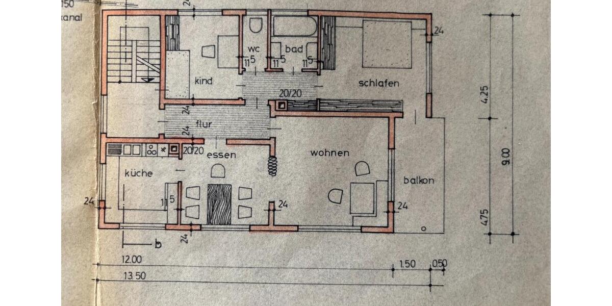 Etagenwohnung Donzdorf - 3 Zimmer, 86 m&sup2;, 890&euro; | Angebot:25900507