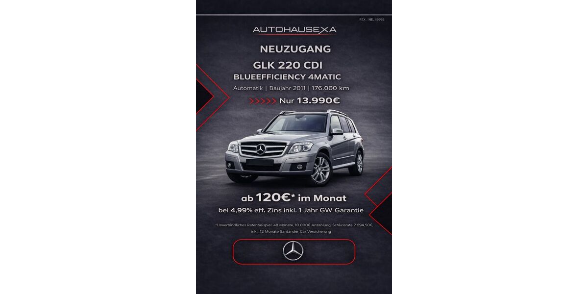 Mercedes-Benz GLK 220 178.000 km 13.990 &euro; Wernau am Neckar 73249