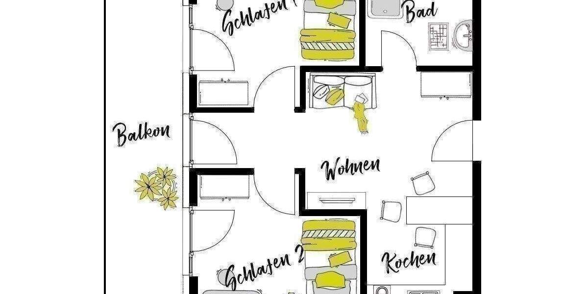 Zimmer Schwäbisch Gmünd Unterbettringen - 2 Zimmer, 37 m&sup2;, 690&euro; | Angebot:25969082