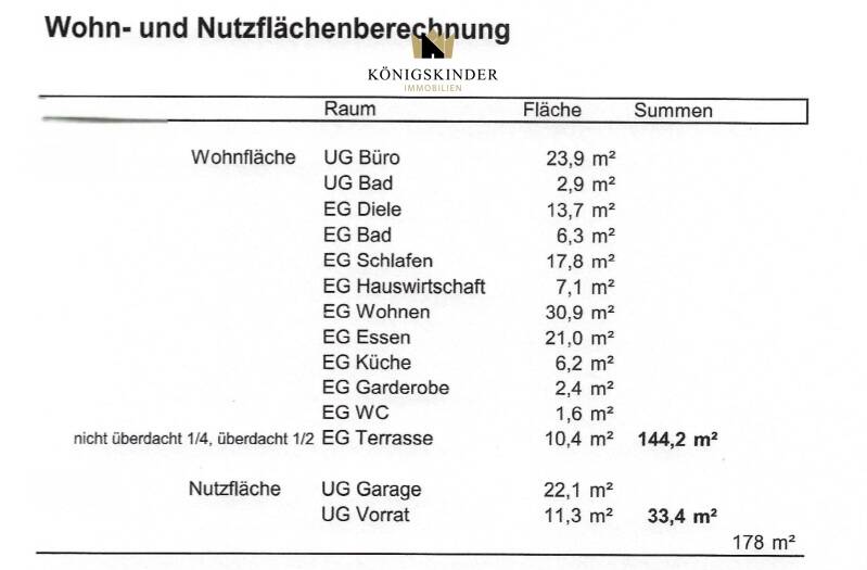 Etagenwohnung Köngen - 5 Zimmer, 144 m&sup2;, 495.000&euro; | Angebot:25862683