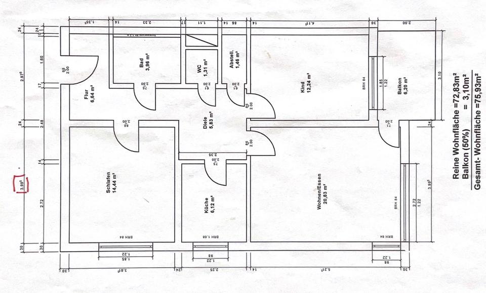Etagenwohnung Bad Überkingen - 3 Zimmer, 73 m&sup2;, 240.000&euro; | Angebot:25307616