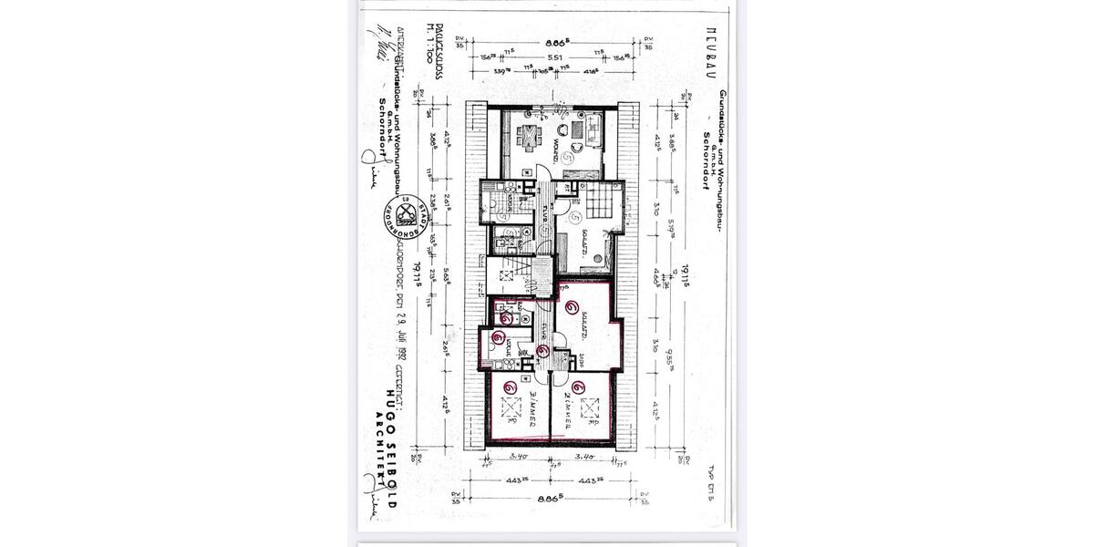 Dachgeschoßwohnung Schorndorf - 3 Zimmer, 61 m&sup2;, 219.000&euro; | Angebot:25355005