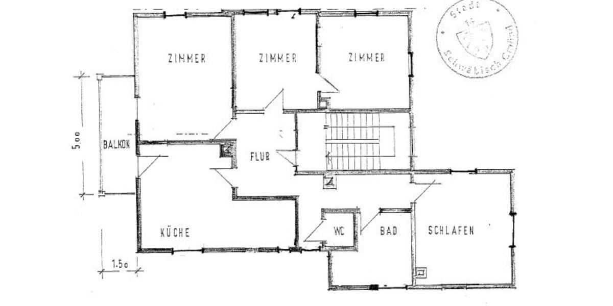 Etagenwohnung Schwäbisch Gmünd - 4 Zimmer, 131 m&sup2;, 1.150&euro; | Angebot:25452070