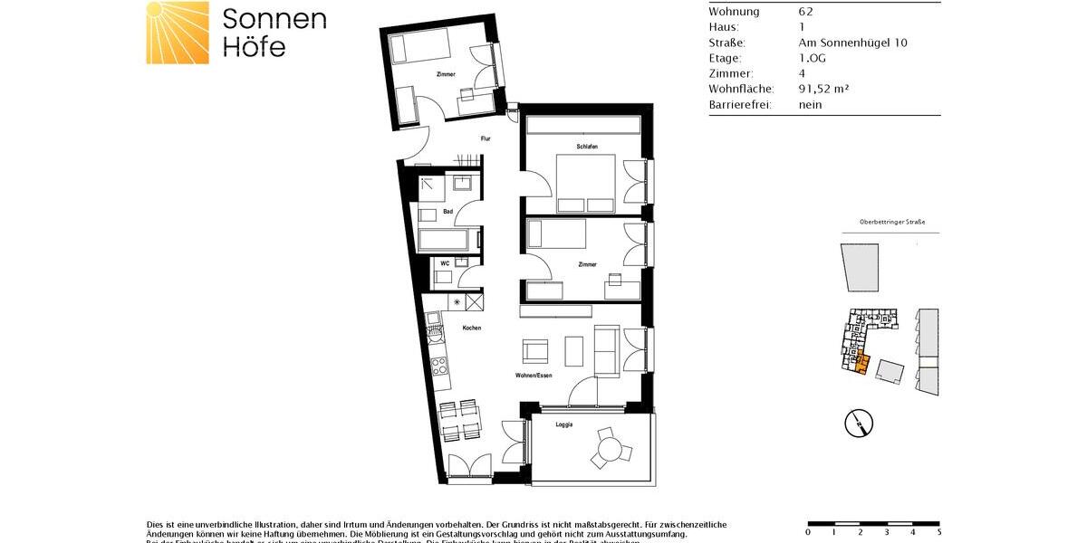 Etagenwohnung Schwäbisch Gmünd - 4 Zimmer, 92 m&sup2;, 1.145&euro; | Angebot:26337723