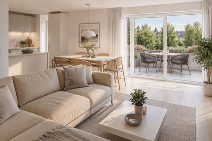 10% Rabatt bis August! Neubauprojekt „Panoramablick“ 3,5 Zi. Wohnung mit Balkon Aufzug & TG - Wohnung Göggingen | Angebot:27532447